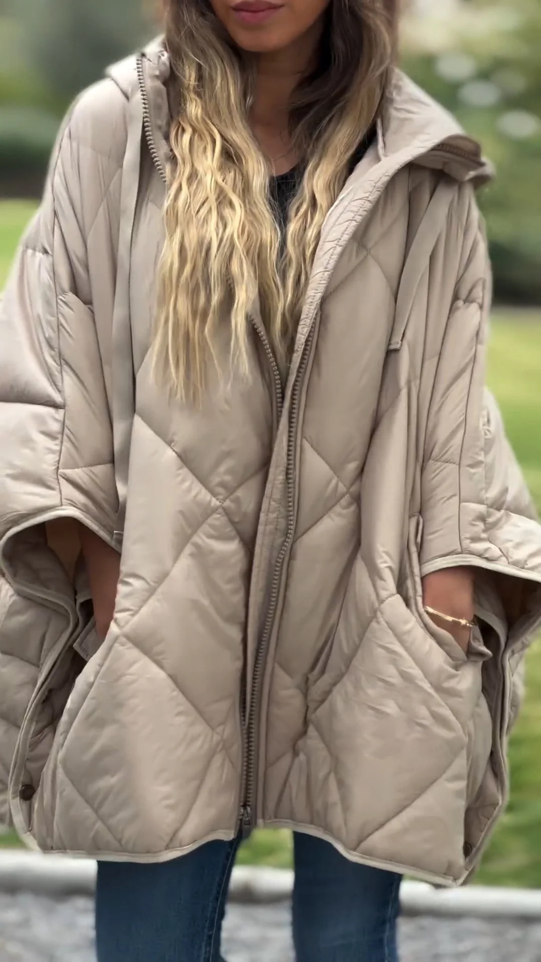 Women's Hooded Long-sleeved Casual Cotton Coat